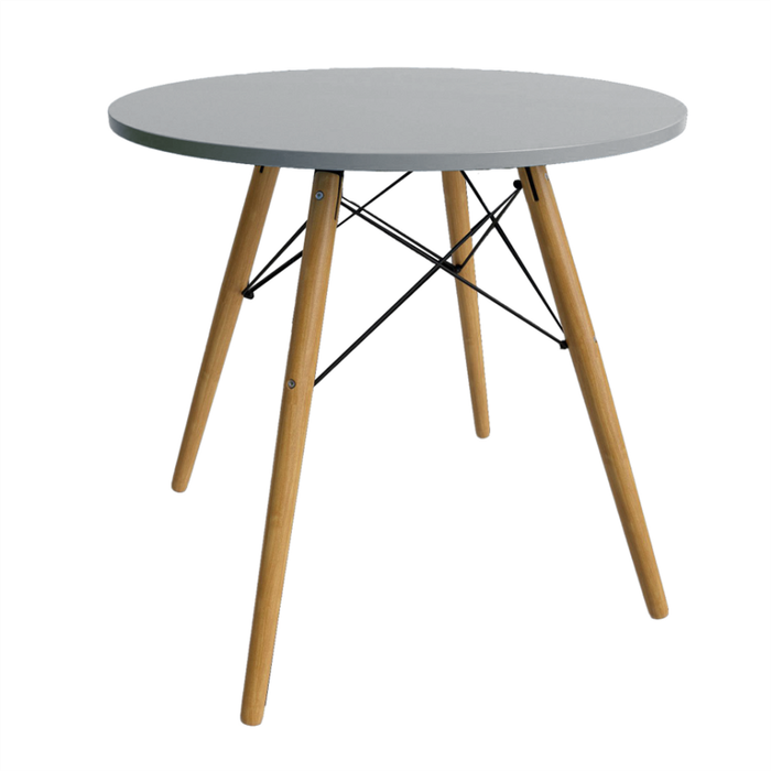 3010384 - Oliver 80 cm Round Dining Table - GREY