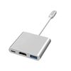 SplendidLiving Type C to USB-C HDMI USB 3.0 Adapter Converter Cable 3 in 1 Hub For MacBook Pro