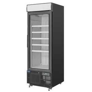 Polar Upright Display Freezer G-series Single Glass Door Black 412l 1990x680x745mm Commercial Kitchen Storage
