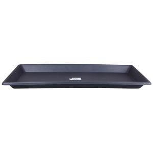 Northcote Pottery 780mm Graphite Rectangular Trough Plastic Saucer