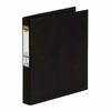 Marbig Polyethylene 2 D-ring Binder 25mm (A4) (Black)