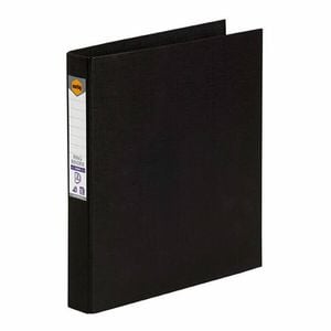 Marbig Polyethylene 2 D-ring Binder 25mm (A4) (Black)