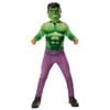 Kids Hulk Halloween Costume with Muscle Print Jumpsuit and Mask for Dress Up, 3-5-YRS