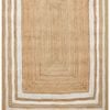 Handwoven Natural Jute Rug - Mauji 1089 - Natural/ivory - 110x160cm