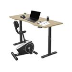 Lifespan Fitness Cyclestation 3 Exercise Bike with ErgoDesk Automatic Standing Desk 180cm in Oak/Black