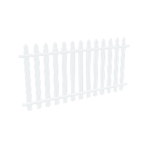 ProtectorAl 2000 x 1000mm Pearl White Aluminium Garden Fence Panel Bishop