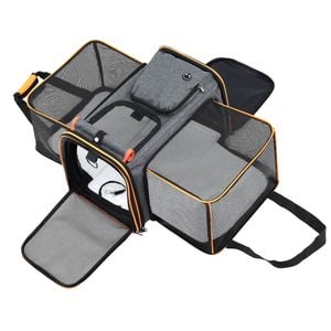 i.Pet Pet Carrier Bag Foldable Dog Cat Travel Cage Portable
