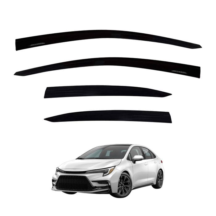 AUSGO  Injection Weather Shields For Toyota Corolla Sedan 2019-Onwards Weathershields Window Visors Wind Deflectors