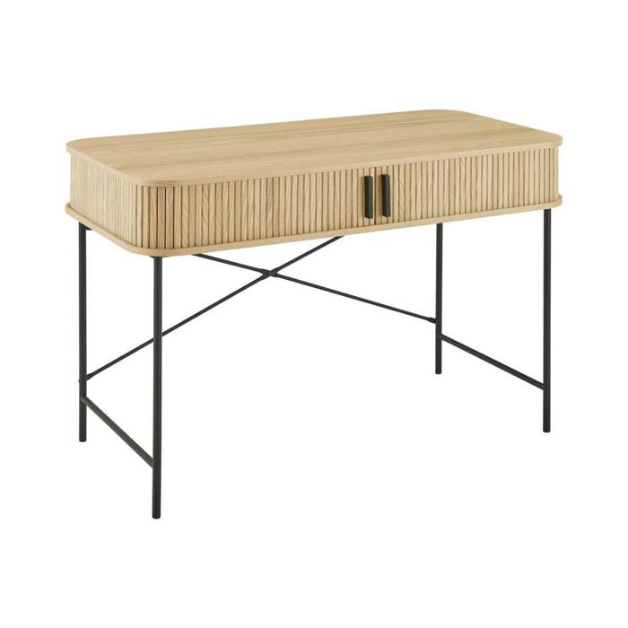 Kayla Desk Study Table 2 doors 120W oak woodgrain