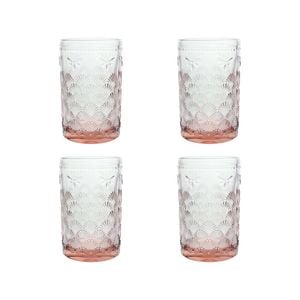4PK LVD Bee 12cm Glass Tumbler Drink Glassware Cup - Mulberry