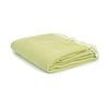 Herringbone Acrylic Throw with Fringe 130 x 180 +10 cm Green