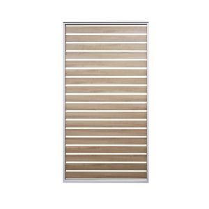 Coolaroo 1.2m White & Wood-Effect Fairhaven Fixed Slat Panel