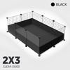 Ozzy Cages Small C&C Enclosure - Clear Sided - Black