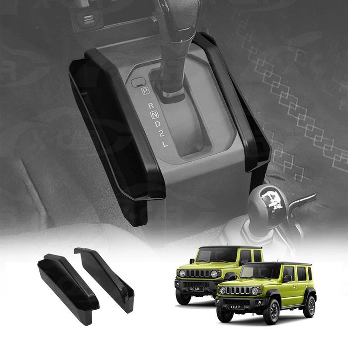 Gear Side Tray Storage Boxes For Suzuki Jimny Auto 2018-onwards Center Console Armrest Organizer Car Accessories Set Of 2