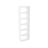 Lugna 2048 x 600 x 280mm White 5 Shelf Shelving Unit
