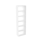 Lugna 2048 x 600 x 280mm White 5 Shelf Shelving Unit