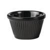 Ryner Melamine Ramekin Fluted Black 45ml Sauce Cup Dipping Bowl Serving Dish