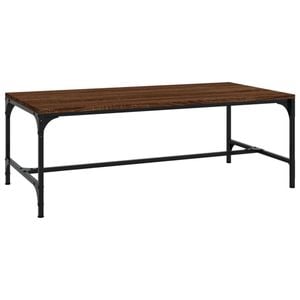 vidaXL Coffee Table Brown Oak Engineered Wood Sofa End Table Modern Furniture