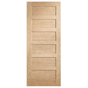 Corinthian Moda White Oak Internal Door AMOD14 - 520mm x 2340mm x 35mm