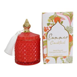 Glass/Wax 14cm Scented Tealight Candle Cruz Soda Home Fragrance Display Red