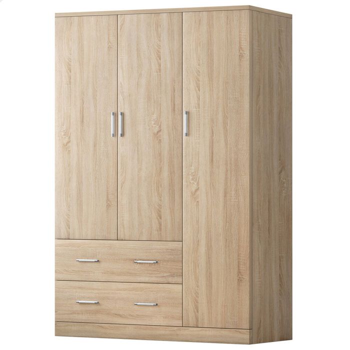 ALFORDSON Wardrobe Clothes Closet 2 Drawers Storage Wood