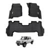 AUSGO Car Floor Mats for Toyota Land Cruiser Landcruiser 79 Series LC79 Dual Cab 2012-Onwards All-Weather Floor Liners