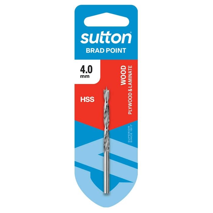 Sutton Tools 4.0mm Brad Point Drill 