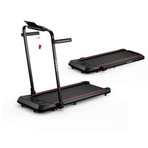 Costway 2 In 1 Electric Desk Treadmill 3.0hp/15 Km/h, App & Led Display Red