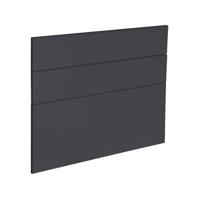 Kaboodle 900mm Grey Fig Modern Drawer Panels - 3 Pack