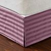 CottonMore 500TC 100% Premium Cotton Bed Skirt Bed Valance Striped pattern - King