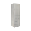 Lugna 2048 x 600 x 580mm Mist 3 Shelf 4 Drawers Right Hinged Door Storage Cabinet