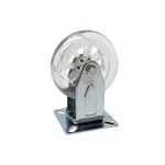 Easyroll 50mm 50kg Transparent Fixed Plate Castor