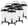 SOGA 8X Stainless Steel Insulated Beverage Dispenser with Tap 8L White