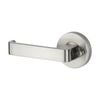 Sylvan Satin Nickel Plate Rockford Privacy Lever Set