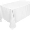 Square Tablecloth Classic White Rectangular Dining Kitchen Party Event Wedding Table Cover