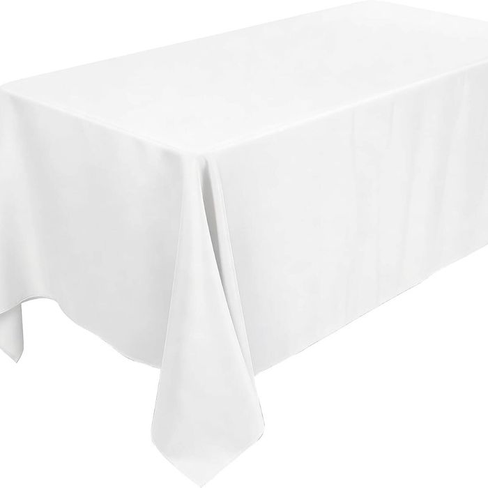 Square Tablecloth Classic White Rectangular Dining Kitchen Party Event Wedding Table Cover