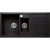 SINX Black Noir Double Bowl Sink 1000R