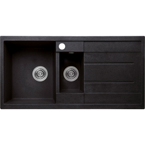 SINX Black Noir Double Bowl Sink 1000R