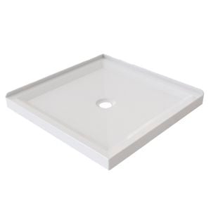 Stein 900 x 900mm White 2-Sided Square Acrylic Shower Tray 