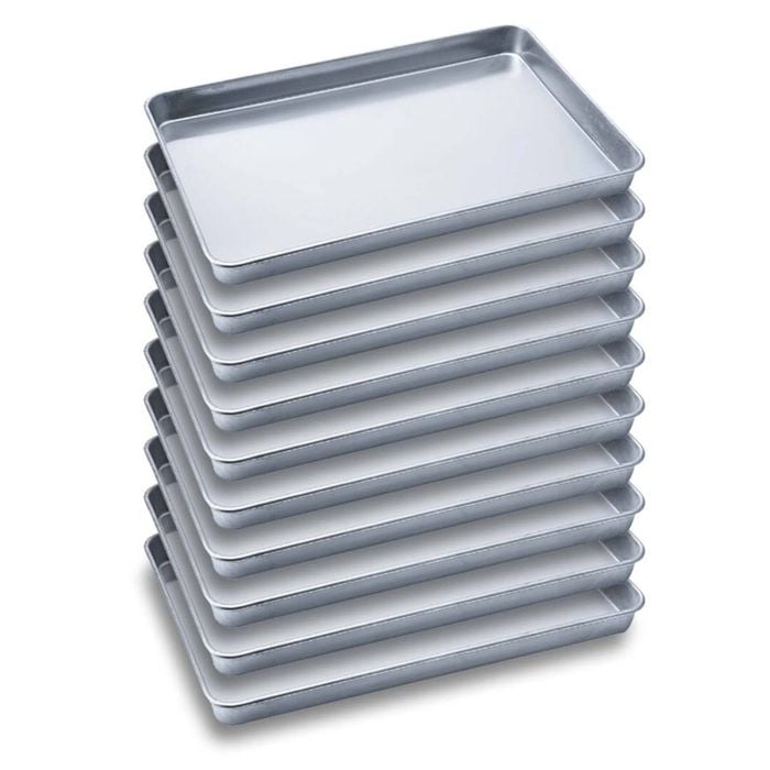 SOGA 10 Pack Aluminium Baking Pan Gastronorm Tray 60x40x5cm