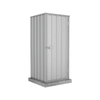 Absco Sheds 0.78 x 0.78 x 1.80m Zincalume Basic Single Door Garden Shed