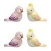 2x 2pc Urban Ceramic Perdy Parrot Salt & Pepper Shakers Set 7x8cm Yellow/Purple