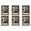 6PK Frankie & Me Window Wooden 6x8'' Picture Frame Home/Office Photo Decor Oak