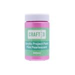 Crafted 300ml Pink Pearlescent Project Paint