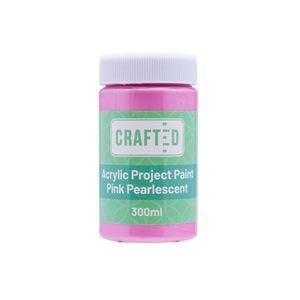 Crafted 300ml Pink Pearlescent Project Paint