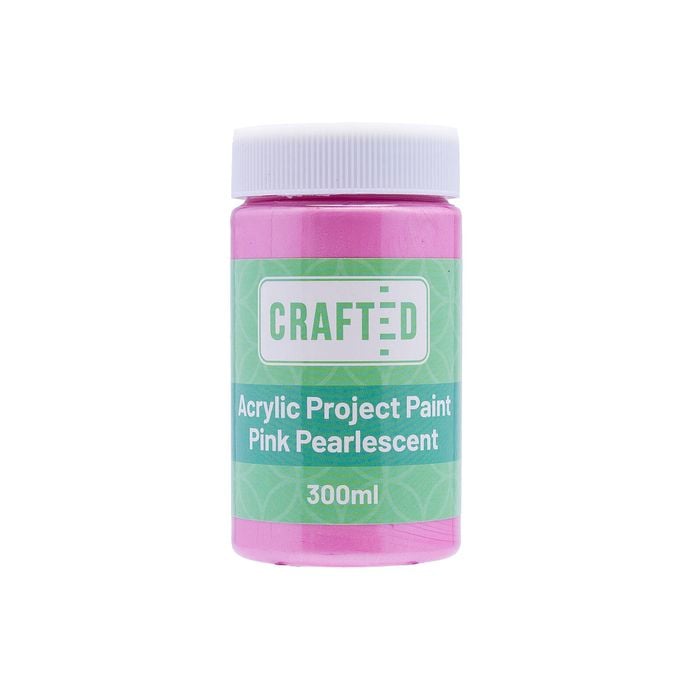 Crafted 300ml Pink Pearlescent Project Paint