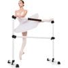 Costway Portable Ballet Barre Freestanding Dance Bar Silver