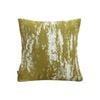 SOGA 50cm Throw Pillow – White & Olive Green Plush
