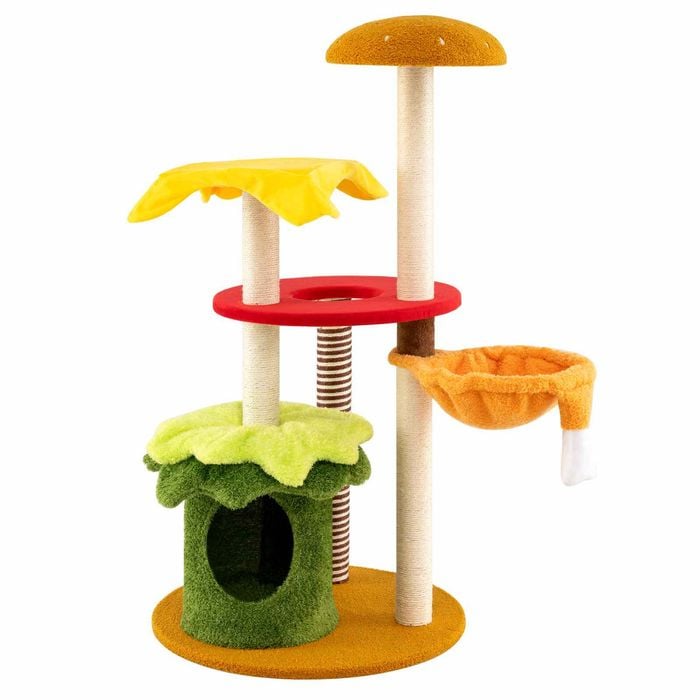 Costway Cat Tree Kitten Tower Hamburger-theme Indoor Pet Scratching Post