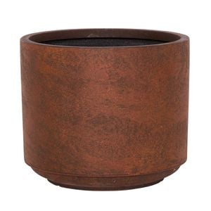 Tuscan Path 52cm Rust Harper Drum Planter